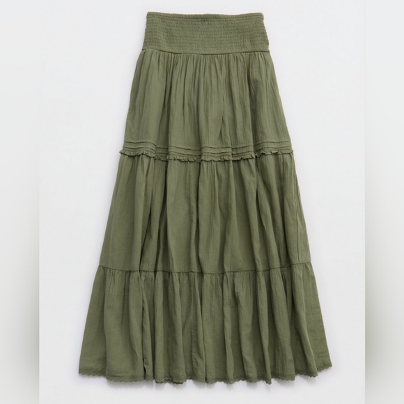 Aerie Boho Button Maxi Skirt - Picture 5 of 10